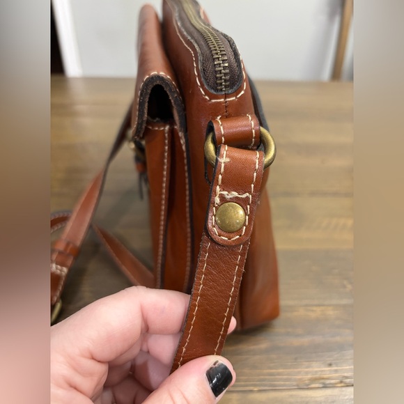 Patricia Nash Brown Leather Crossbody Bag - Picture 6 of 14